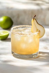 Smoked Pear Mezcal Margarita