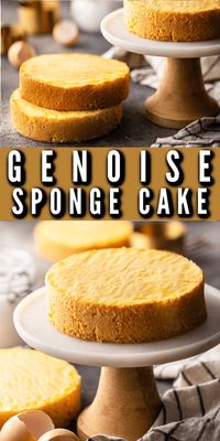 Genoise Sponge Cake Recipe: So light & airy! And made with just a few pantry staples.