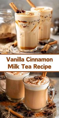 ☕🔥 Explore Bestsellers! 👆 Treat yourself to a delightful twist on traditional milk tea with our Vanilla Cinnamon Milk Tea Recipe! Rich vanilla pairs perfectly with spicy cinnamon, creating a comforting beverage you'll crave.☕