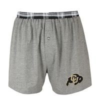 Colorado Buffaloes NCAA Millenium Solid Boxer - Gray