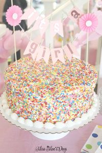 Baby Shower Sprinkle cake