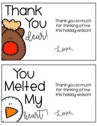 Christmas Thank You Notes