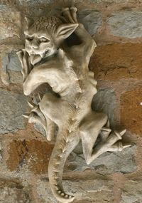 Have a look at this Gargoyle Wall Ornament Horntail page from the Gargoyle Ornaments department at Marble Inspiration