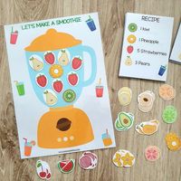 Make a Smoothie Counting Pretend Play Preschool Math - Etsy Canadá