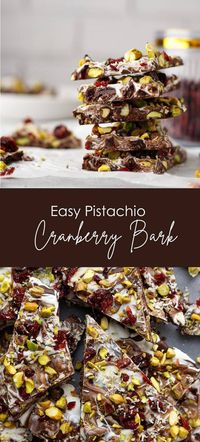 Easy Pistachio Cranberry Bark: 5 Ingredients, 35 Minutes - Yummy and fully