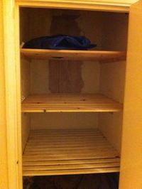 Airing cupboard shelves. Because an airing cupboard is an airing cupboard, makes sense to air it.