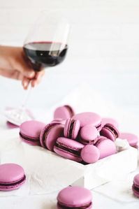 Red Wine Macarons - Everything Marina