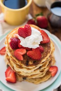 Strawberry Chocolate Chip Pancakes | NeighborFood