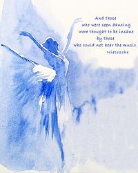 The latest addition to my #etsy shop: NIETZSCHE And Those Who Were Seen Dancing Framed and Unframed with mat Inspirational Quote Blue Watercolor Dancer Wall Art Mat Included https://etsy.me/37wBmyT #housewares #homedecor #blue #office #beige #painting