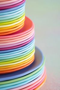 Brighten your dinner table with these Rainbow Melamine Dinner Plates. It's a fun way to liven up your table, no matter the occasion. It's sure to get your dinner guests talking and your dinner party hopping. So break out this party plate and get ready for food and fun! Details Melamine Dishwasher safe & BPA free Not microwave safe Some hues are intentionally similar to create an ombre effect when stacked (for example, Coral Cream & Apricot)