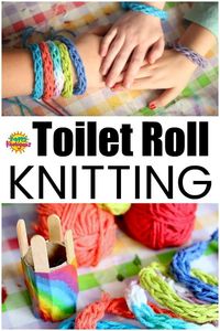 Toilet Roll Knitting is fun for kids of all ages. Learn how to make your own loom and knit with it with our easy step by step and video tutorial.