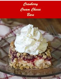 #CranberryWeek: Cranberry Cream Cheese Bars