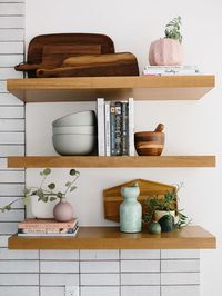 Styling Our Kitchen Shelves Three Different Ways Like A Pro - Floating Shelves and the Decor to Style Them