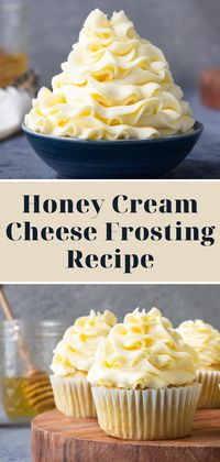 This honey cream cheese frosting recipe is super easy to make. It is just the right amount of tangy and not too sweet.