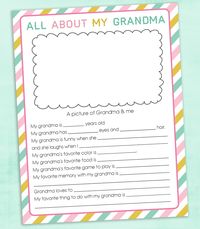 FREE Mother's Day Questionnaire Printable for mom and grandma. It's the perfect gift for kids and grandkids to gift because it's personalized and treasured by anyone who gets one.