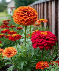 Brighten up your garden with zinnias, the vibrant, easy-to-grow flowers that bloom all summer long. Available in a spectrum of colors, from fiery oranges to gentle pastels, zinnias are perfect for cutting gardens and floral arrangements. These hardy annuals are also excellent for attracting butterflies and bees, adding both beauty and biodiversity to your outdoor space.