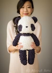 Fleece Panda Crochet Pattern - All About Ami