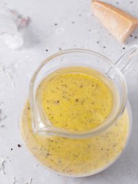 This parmesan vinaigrette is a lovely balance of tangy, cheesy, zippy, garlicky and smooth and works on nearly any salad!