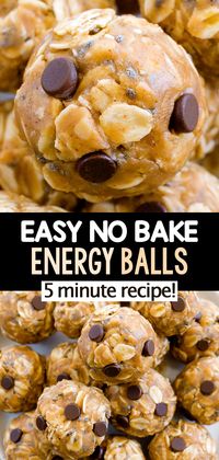 Easy No Bake Energy Balls (5 Minute Snack Recipe)