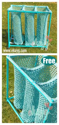 Laundry Sorter Bag Free Crochet Pattern