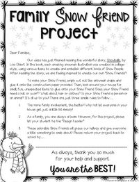 Snowman Family Project --- Snowman Craftivity... by Teacher's Breathing Space | Teachers Pay Teachers