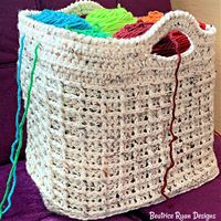 My Favorite Yarn Tote... Free Crochet Pattern - ............Beatrice Ryan Designs............