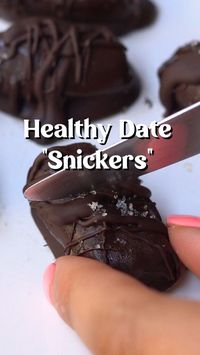 Dates are natures candy. They have so many benefits like regulating blood pressure and cholesterol because of the insoluble fiber, Vitamin A, and is a great energy booster! Save these for your next snack! Ingredients Medjool Dates Melted Dark Chocolate 85% or higher or carob Peanut butter Sea salt for garnish Open up medjool dates, take out pit and add peanut butter. Toss in melted chocolate and freeze until set and chocolate is crunchy. Top with sea salt, more chocolate drizzle, or peanuts.