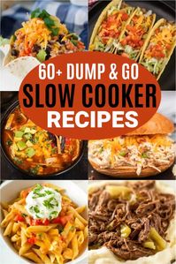 63 Dump and Go Crock pot Recipes - easy meal ideas