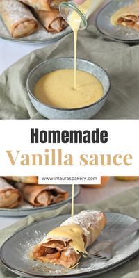 Vanilla sauce is incredibly delicious with desserts. Try this easy warm vanilla sauce with apple strudel, apple crumble, brownies or, of course, a delicious bread pudding.