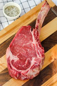 The best place to buy a tomahawk ribeye steak is at the butcher. Thick and juicy tomahawk ribeye is for the true steak lover. #ourzestylife #tomahawkribeyesteak #entree #recipe #howto #cook #seasoning #grill #oven #best