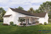 Modern Farmhouse Plan: 1,924 Square Feet, 3 Bedrooms, 2.5 Bathrooms - 4534-00061