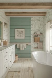 36 Bright Coastal Bathroom Design Ideas to Refresh Your Space