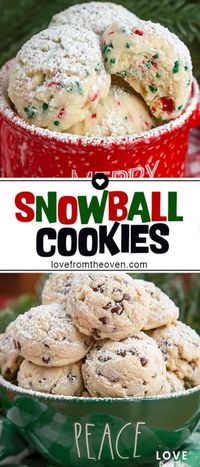 Easy Snowball Cookie Recipe • Love From The Oven