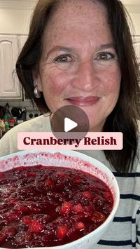 Diane Morrisey on Instagram: "Cranberry relish is one of my most favorite sides and one that can be made up to a week in advance.  Let it cool completely, put it in a container and park in the fridge until Thursday.  This is the recipe I’ve been making for years.  It was inspired by Ina Garten and I always double the recipe because I like to bake with it as well. 
.
.
.
Cranberry Relish
.
.
One 12-ounce bag fresh cranberries 
1 1/2 cups sugar
1/2 cup water
1/2 cup orange juice 
Zest and juice of 1 orange
Zest and juice of 1 lemon
1 Granny Smith apple, peeled and chopped
1/2 cup dried cherries 

Add the cranberries, sugar, water, orange juice, zests and fresh juices to a saucepan over low heat for about 5 minutes the cranberries will begin to pot open and split their skins. Add the apple an