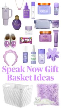 The perfect gift basket for a Swifty, who loves speak now