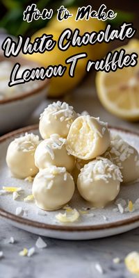 White Chocolate Lemon Truffles