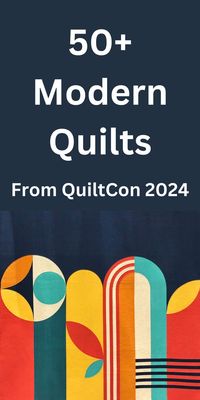 Here are over 50 of my favorite quilts from QuiltCon 2024 in Raleigh, North Carolina, the national quilt show of the Modern Quilt Guild. There are quilts from all the catgories: Modern Traditionalism, Maximalism, Minimalism, Use of Negative Space, Improvisation, Applique, Handwork, Small Quilts, and Piecing. Check them out and let me know your favorite!