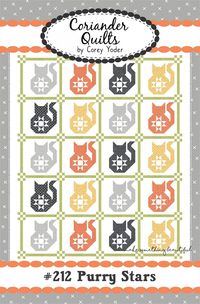 Free eBay listing template designed by dewiso.com Welcome to Feline Drive Fabrics  The Fabric Shop for Cat Lovers This is not a finished item.  This is a pattern to make a cat quilt. Description:    Kitties in rows, each with a star design. Use your favorite colors or make it scrappy! Finished Size:  69" x 84" Techniques Used:  Standard machine sewing, piecing. Well written instructions. Brand:  Coriander Quilts SKU:  CQP212 Shipping & Returns All orders are shipped via USPS within one business day of receiving cleared payment. US Shipping: Shipping is calculated by the USPS and varies by location. Click on Shipping Details to see the shipping options available. Combined Shipping: When you purchase more than one item, click on the "Request Combined Shipping" link in your shopping cart. I w