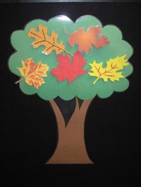 Flannel Rhyme: 5 Little Leaves in the Tall, Tall Tree