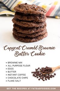 crumbl brownie batter cookie ingredient list