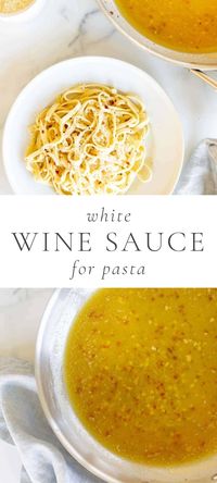 Bursting with fresh flavor, this is an incredibly easy white wine sauce recipe that is perfect for pasta, seafood and chicken dishes. It’s light and refreshing for spring, summer and fall! Make it tonight – start to finish in less than 15 minutes!