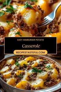 This Easy Hamburger Potato Casserole is a comforting, all-in-one meal that's perfect for busy weeknights. With layers of tender potatoes, savory ground beef, and creamy cheddar cheese, it’s sure to become a family favorite!