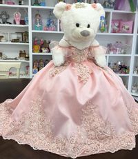 Purchase the Build-A-Bear upgrade by pressing on the link below https://www.etsy.com/listing/1048749321/build-a-bear-quinceanera-teddy-bear?ref=shop_home_active_6&frs=1 Make it extra special by purchasing the arch gift wrapping Looking for something extraordinary for that upcoming special occasion? This Quinceanera Teddy Bear is perfect for that special occasion as it will be personalized. It will be the perfect gift for the birthday girl. We can make this bear in many colors. Each bear will