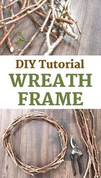 How to Make a Wreath Out of Branches • a traditional life