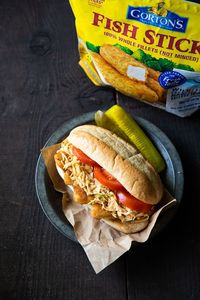 It's a po'boy sandwich like you've never had it before! This easy and delicious recipe, featuring Gorton's fish sticks made with whole fillets of Alaska pollock, is sure to satisfy even the pickiest eaters in your house. Recipe via: @lucismorsels (clap emoji) #TrustGortons