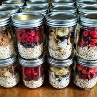 Instant oatmeal jars - just put 1 cup of boiling water or milk. Let it sit for 10 minutes and you're ready to go. Lots of great mix in ideas here.