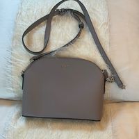 Dkny Taupe Handbag Top Zip Crossbody Excellent Condition 9.5 X 7 X 2