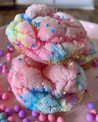 Cotton Candy Cookies - Fun and Whimsical Sweet Treats - Recipes By Clare