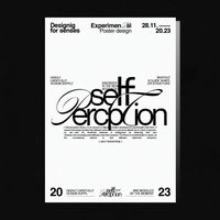 Discover "POSTER SERIES: SELFPERCEPTION", a project by j.manelberciano. The largest community for creative professionals. #Content_Book_Design #Typo_Design_Typography #Typo_Poster_Design #Typography_Poster_Layout