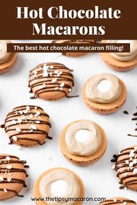 55 minutes · Serves 18 These Hot Chocolate Macarons have the BEST hot chocolate macaron filling and are perfect for the holiday season!